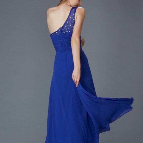 Straight Neck Sequined Prom Dress GSGL2021 - Picture 2 of 7